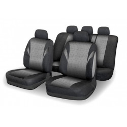 Huse scaune set 9 buc POLY gri AIRBAG