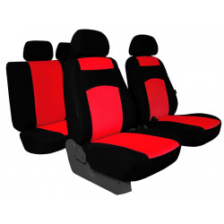 Huse auto Classic plus roșu-negru (frotă-textil)