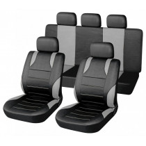 Huse scaune set 9 buc SPORT gri AIRBAG