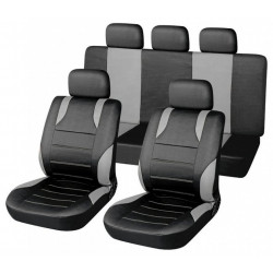 Huse scaune set 9 buc SPORT gri AIRBAG