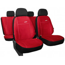 Huse auto Comfort roșu (alcantara)