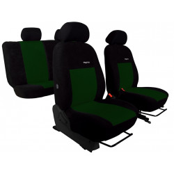 Huse auto Elegance verde-negru (velur-velur)