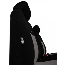 Huse auto Elegance gri-negru (velur-velur)