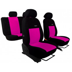 Huse auto Elegance roz-negru (velur-velur)