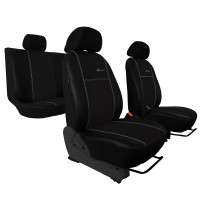 Huse auto Exclusive Alcantara negru-negru (Alcantara-piele)