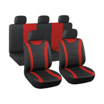 Huse auto negru/rosu
