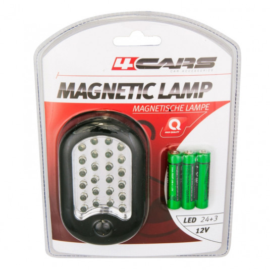 Lampă de lucru cu magnet, 24+3 LED MYDLO