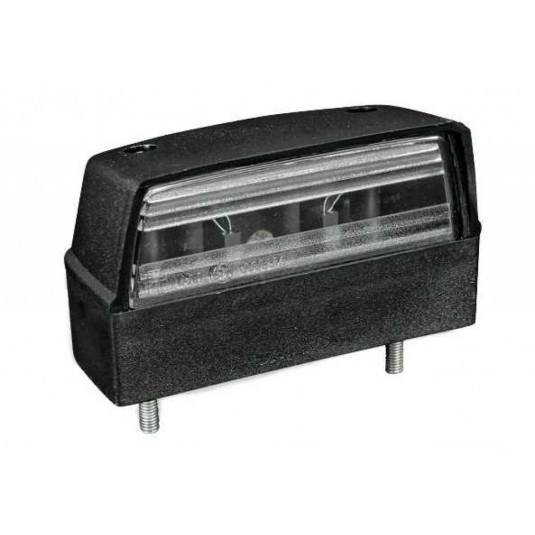 Iluminare tablă de înmatriculare mare neagră 1buc