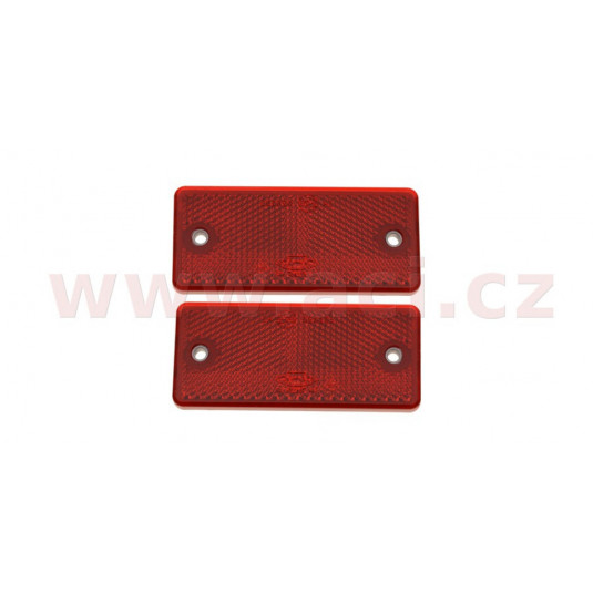 Reflector roșu 90x40mm (2buc)