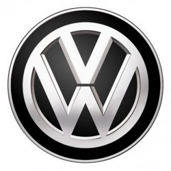 Autocolante cu rășină 3D VOLKSWAGEN negre 4 buc