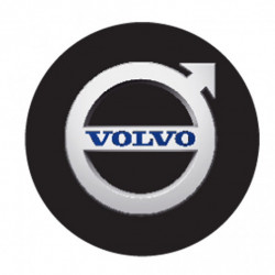 Autocolante din rășină 3D Volvo negre 4 buc.