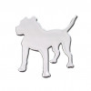 Logo adeziv cromat DOG cu design.