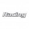 Logo cromat adeziv de design RACING.