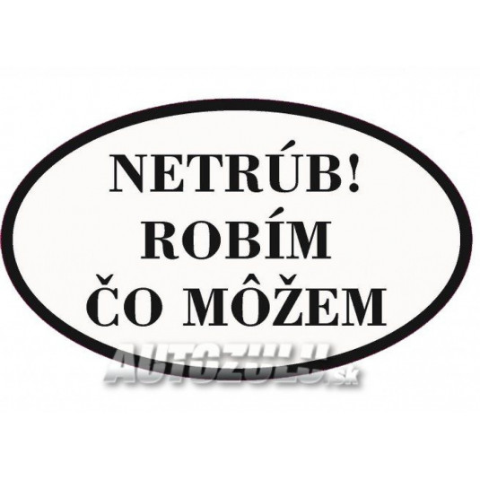 Nu claxona! Fac ceea ce pot