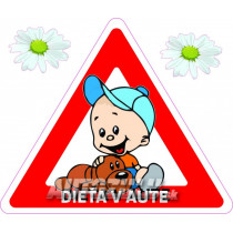 Autocolant Copil în mașină /băiat