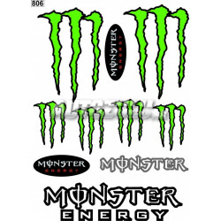 Set autocolante Monster verde