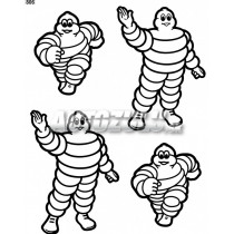 Set autocolante Michelin 4 buc