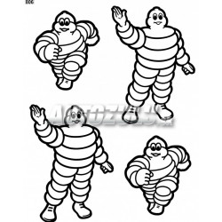 Set autocolante Michelin 4 buc