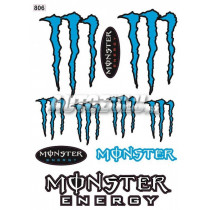Set autocolant Monster albastru