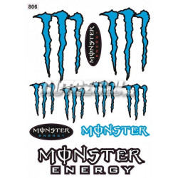 Set autocolant Monster albastru