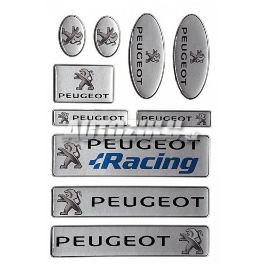 Set autocolant Peugeot 10 buc