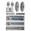Set autocolante din răşină Peugeot diverse dimensiuni.