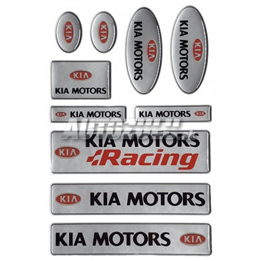 Set autocolant KIA 10 buc.