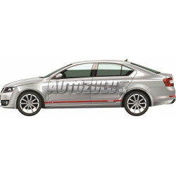 Autocolant pentru lateral auto tuning roșu