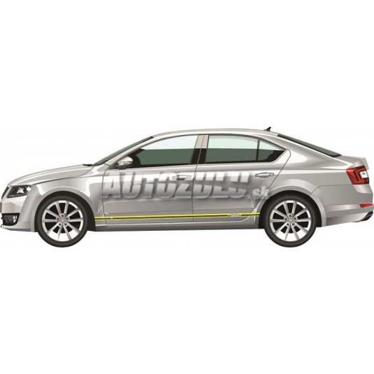 Autocolant tuning galben pentru lateral auto