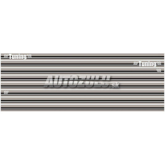 Autocolant pe lateralul masinii tuning gri
