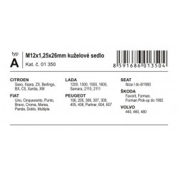 Șuruburi antifurt roți A M12x1, 25x26mm conic