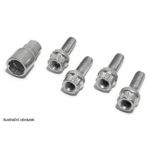Șuruburi de asigurare pentru roți C M12x1, 50x26mm sediu sferic