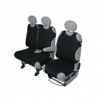 Tricou auto din bumbac pentru furgonete 1+2 negru