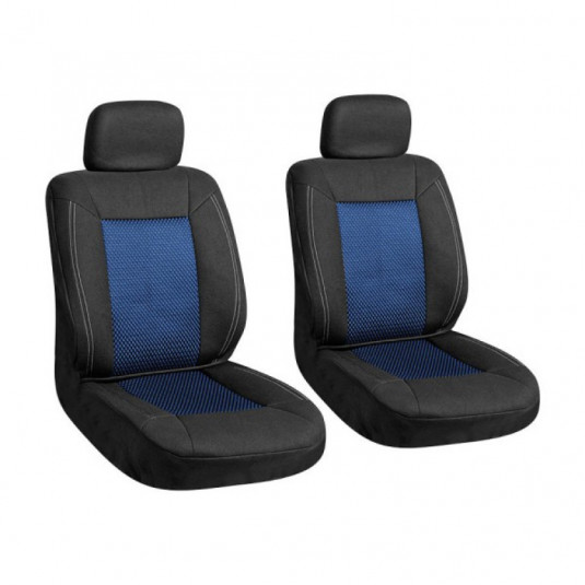 Husă auto neagră/albastră 2buc