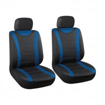 Husă auto neagră/albastră 2buc