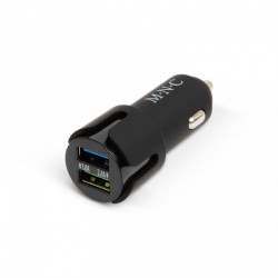 Adaptor pentru priză auto -2xUSB-negru