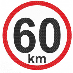 Autocolant reflectorizant mare - 60km