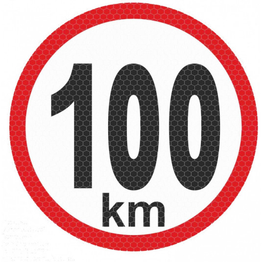 Autocolant reflectorizant mare - 100km