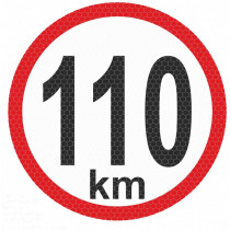 Autocolant reflectorizant mare - 110km