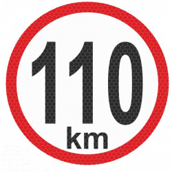Autocolant reflectorizant mare - 110km