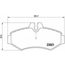 Set de plăcuțe de frână, frână cu disc P50020 BREMBO