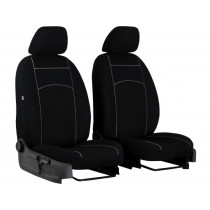 Huse auto tuning față 1+1 100% negru 2 buc