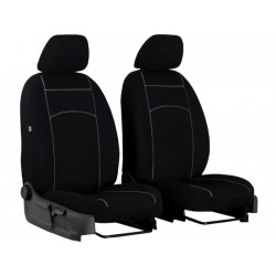Huse auto tuning față 1+1 100% negru 2 buc