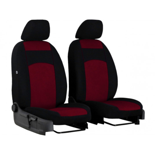 Huse auto față Tuning 1+1 100% bordeaux 2buc