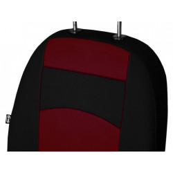 Huse auto față Tuning 1+1 100% bordeaux 2buc