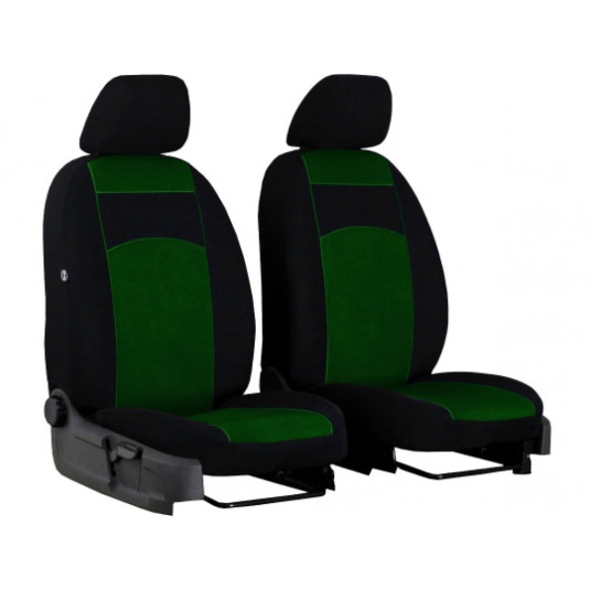 Huse auto faţă Tuning 1+1 100% verde 2buc