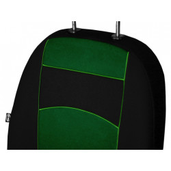 Huse auto faţă Tuning 1+1 100% verde 2buc