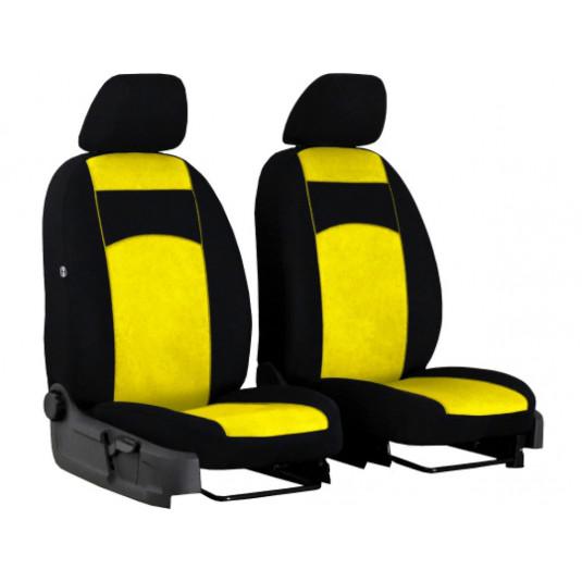Huse auto Tuning față 1+1 100% galbene 2buc