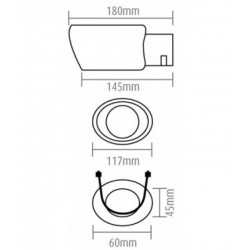 Ornament tub eșapament (Ø tub până la 45mm)