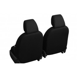 Huse auto Exclusive Alcantara 1+1 față (Alcantara-piele) albastru-negru